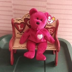 Ty Valentina Bear Beanie Baby VINTAGE Limited Edition